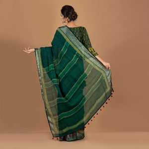 Dabu Bagru Linen By Linen Saree