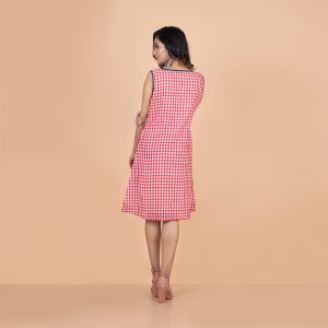 khadi Gamcha Check Kurta