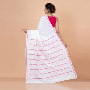 Maslin Saree With Katha Work