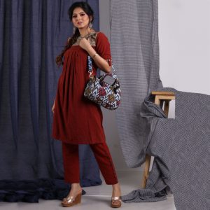 Ajrakh Print Duffle Bag