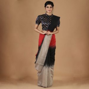 Maslin Tie And Dye Saree