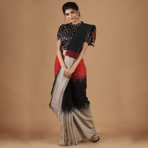 Maslin Tie And Dye Saree