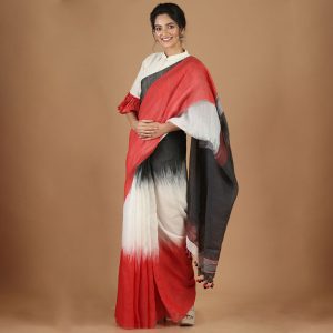 Maslin Tie And Dye Saree