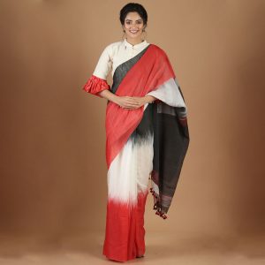 Maslin Tie And Dye Saree