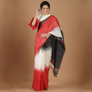 Maslin Tie And Dye Saree