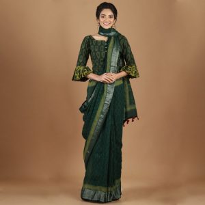 Dabu Bagru Linen By Linen Saree