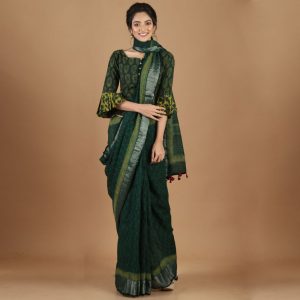 Dabu Bagru Linen By Linen Saree