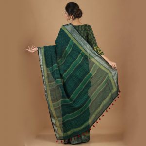 Dabu Bagru Linen By Linen Saree