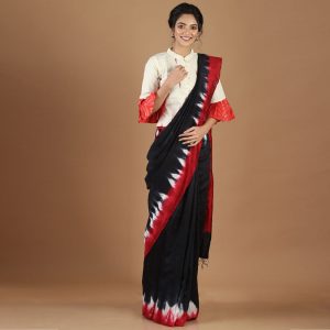 Silk Dupian Tie & Dye Saree