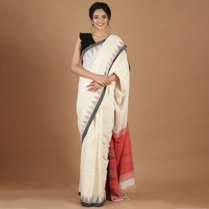 Khadi Temple Matka Pallu Saree