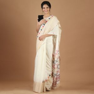 Bengal Twist Tasar Border Cotton Body Saree