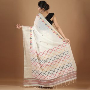 Bengal Twist Tasar Border Cotton Body Saree