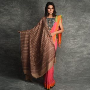 Kashmiri Pure Wool Woven Shawl