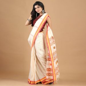 Assam Cotton Self Weaved Saree