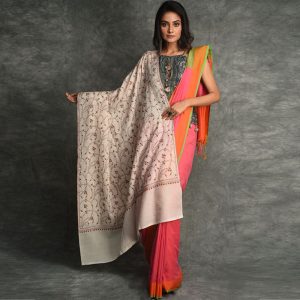 Kashmiri Sozni Pure Wool Shawl