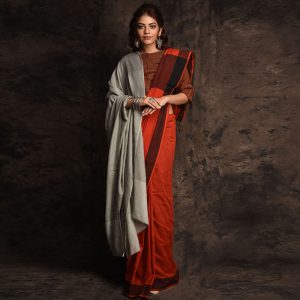 Kashmiri Pure Wool Woven Shawl