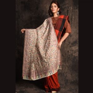 Kashmiri Pure Wool Woven Shawl