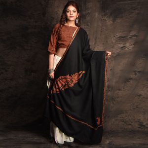 Kashmiri Sozni Pure Wool Shawl