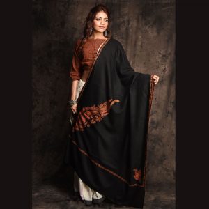 Kashmiri Sozni Pure Wool Shawl