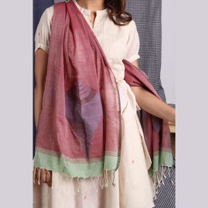 Khadi Sankha Jamdani Stole