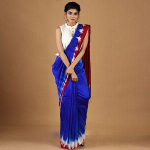 Silk Dupian Tie & Dye Saree