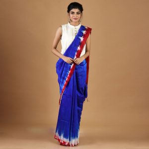 Silk Dupian Tie & Dye Saree