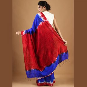 Silk Dupian Tie & Dye Saree