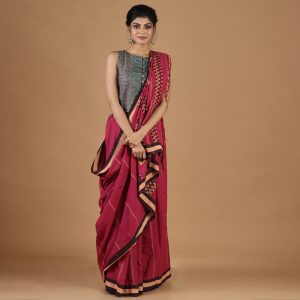 Assam Cotton Self Weaved Saree