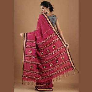 Assam Cotton Self Weaved Saree