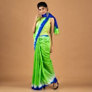 Silk Dupian Tie & Dye Saree