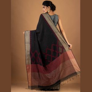 Khadi Temple Cotton Saree