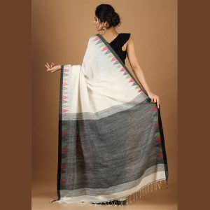 Khadi Temple Matka Pallu Saree