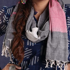 Multi Yarn Weave Khadi Stole