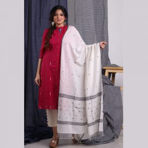 Khadi Jamdani Dupatta