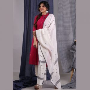 Khadi Jamdani Dupatta