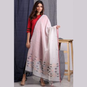 Khadi Jamdani Dupatta