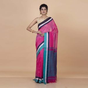 Silk Matka Stripe Saree