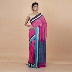 Silk Matka Stripe Saree