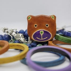 Bear Key Ring Coin Pouch