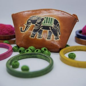 Santiniketani Embossed Batik Work Coin Purse