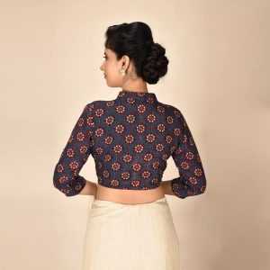 Ajrakh Modal Silk Blouse