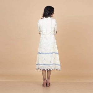 Khadi Jamdani Buti Dress