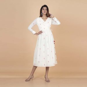 Malkha Jamdani Long Dress