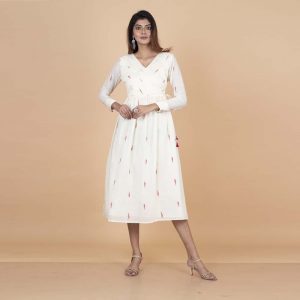 Malkha Jamdani Long Dress