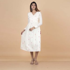 Malkha Jamdani Long Dress